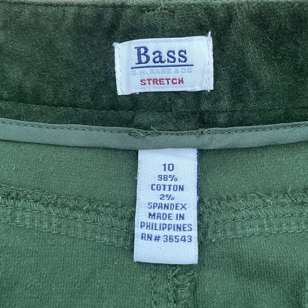 Bass Corduroy Green Skirt Size 10 - Picture 6 of 8